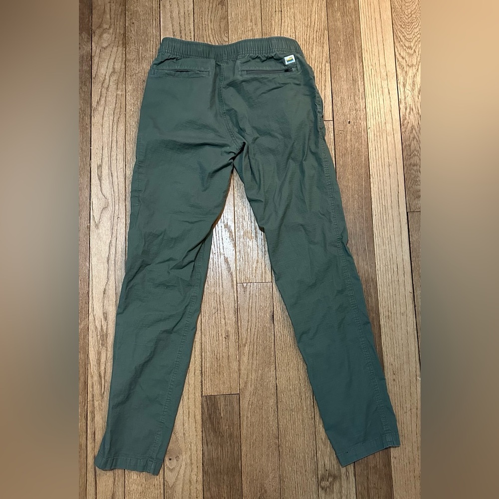 Vuori Men's Ripstop Green Cargo Hiking slim Fit Drawstring Pants comfort outdoor - Picture 2 of 4